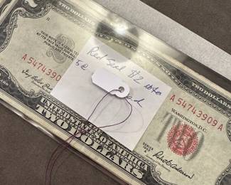 Red seal $2 Dollar Notes