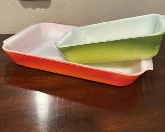 Vintage Fire King pans