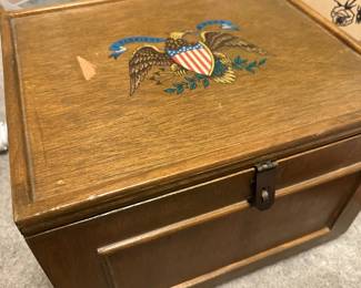 Box containing pins