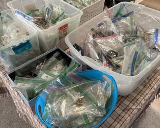 Boxes of costume jewelry