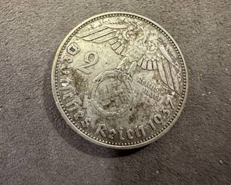 1937 German Third Reich Coin