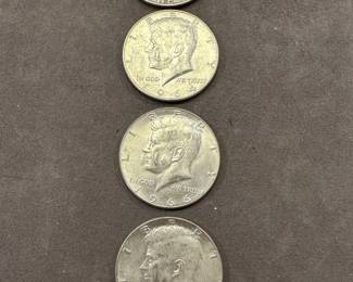 4 Silver Half Dollars