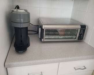 Keurig coffee maker; toaster oven