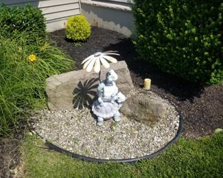 Garden decor; day lilies