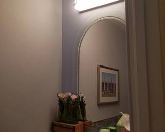 Vanity light; mirror