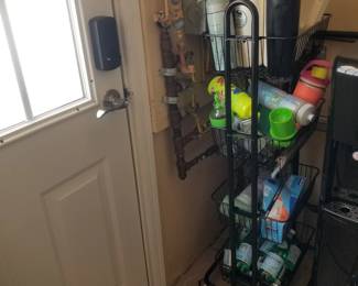 Rolling rack; household supplies