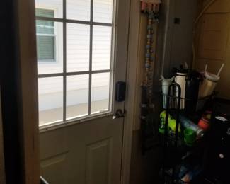 Entry door with electronic lock - interior view