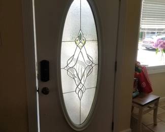 Entry door with electronic lock - interior view