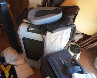 Swamp cooler, humidifier, rolling suitcase