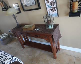 Wood console/Sofa table.