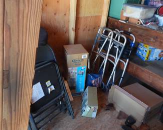 Folding chairs, walker, & Pack ‘N play