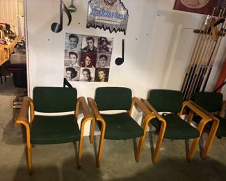 4 office chairs matching