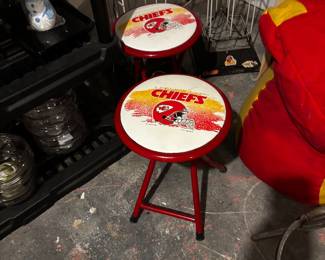 Pair of 90’s Chiefs stools