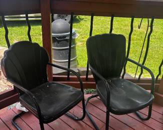 MCM metal chairs