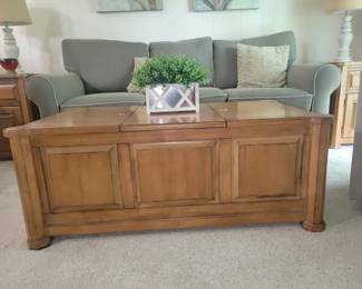 Solid wood coffee table
