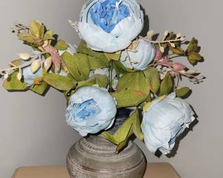 vase with artificial flowers