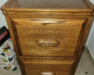 wood file cabinet