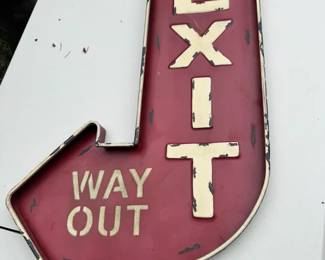 Exit Way Out Sign