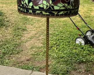 Stained Glass Floor Lamp Approximately 5 Tall