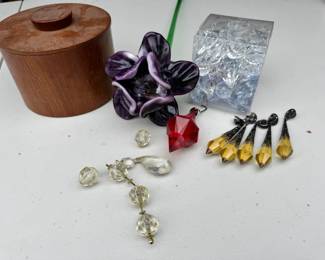 Crystals  Blown Glass Flower