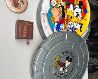 Disney Plate In Tin Music Box  Pin