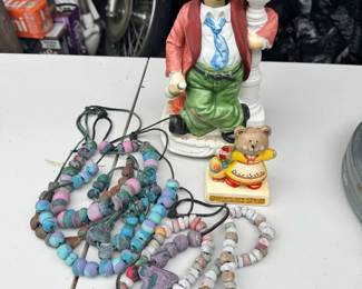 Clown Statue With Clay Beads