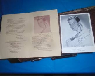 Pat Boone autographed photograph