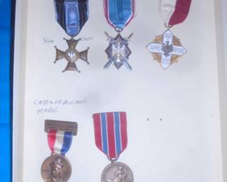 WWI Polish-American war metals