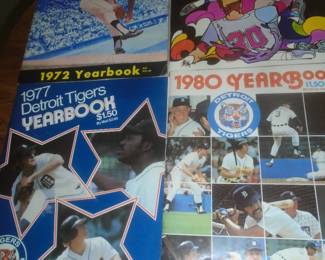 Vintage Detroit tiger yearbooks