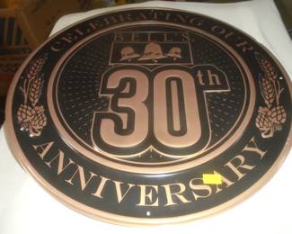 tin sign 30th Anniversary Bell's Brewery