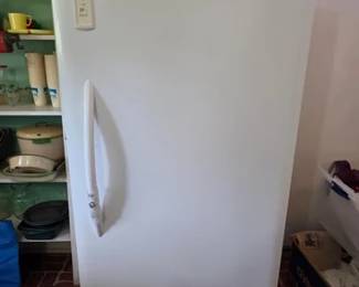 Upright Frigidaire freezer
