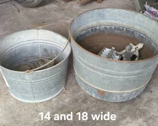Galvanized buckets