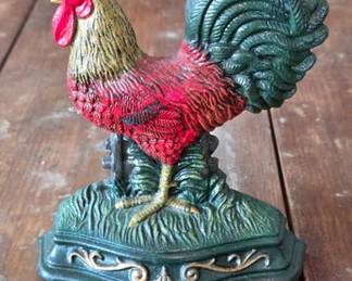 Wright Studios rooster door stop