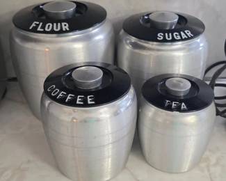Kromex aluminum canisters