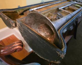 1920s Frank Holton and Co. silver trombone in case