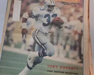 Stack of Dallas Cowboys newspapers from the 1980s
