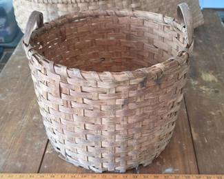 Large antique splint baskets