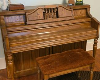 Wurlitzer piano and bench