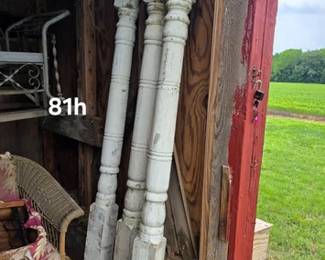 Wood porch posts