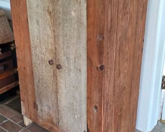 Handmade primitive double door cabinet