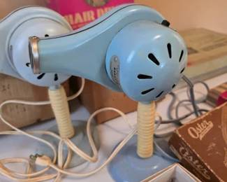 Vintage Handy-Hannah blow dryers, clippers and home permanent kit