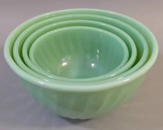 Set of Fire-King mixing bowls