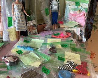 Barbies and clothes