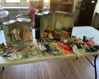 Barbie dolls , cases and clothes