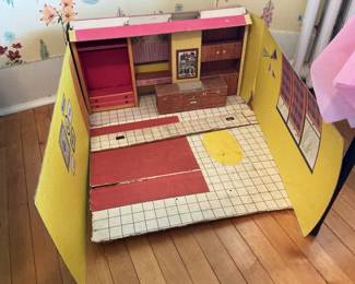 Barbie cardboard house