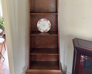 Sligh slanted bookshelf. Measures