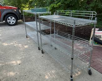 Heavy duty wire rack on castors ….only one available….