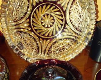 Ruby Red Lidded Dish