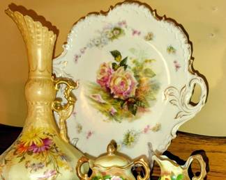 Austria Ewer, Rose Plate Monbi Jou Bavaria