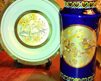 The Art of Choken Vase and Collector Plate